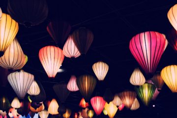 Lampions und Dekoration: Reispapierlampen