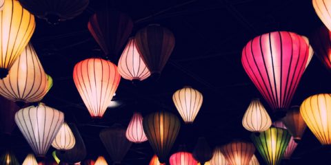 Lampions und Dekoration: Reispapierlampen